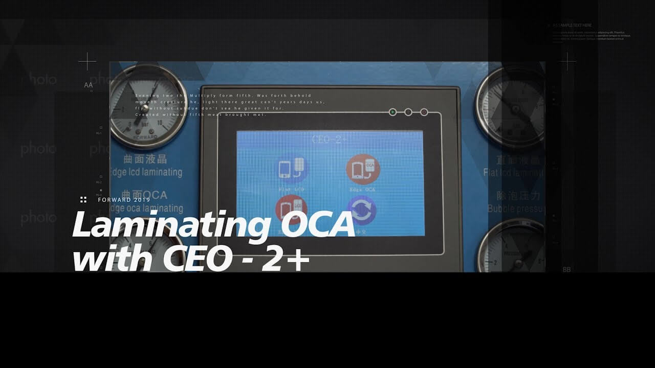 Use CEO 2+ OCA Lamination Machine to Replace Samsung S9 Screen - Tutorial Video 1: OCA Laminating