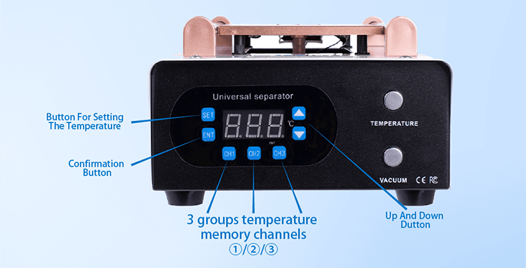 8'' Two-Button Built-in Vacuum LCD Separator Machine-Easy to operate-forward