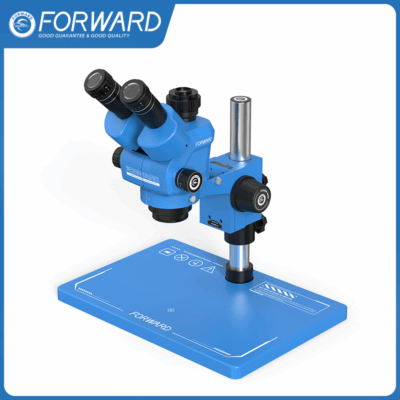04 FW-C55Pro-S Synchronous Zoom Trinocular Stereo Microscope (Silicone Pad Base)
