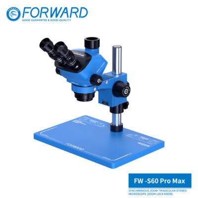 FW-S60Promax Synchronous Zoom Trinocular Stereo Microscope  (Zoom Lock Knob)