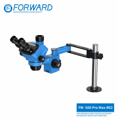 FW-S60Promax-R02 Synchronous Zoom Trinocular Stereo Microscope  (Zoom Lock Knob+R02)
