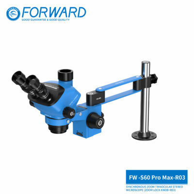 FW-S60Promax-R03 Synchronous Zoom Trinocular Stereo Microscope  (Zoom Lock Knob+R03)