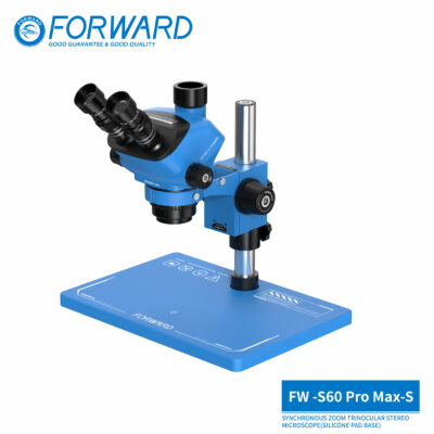 FW-S60Promax-S Synchronous Zoom Trinocular Stereo Microscope  (Silicone Pad Base)