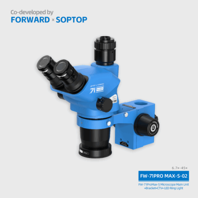 英文 FW-71Pro Max-02 71 Pro Max Microscope Main Body + Bracket + CTV + Light