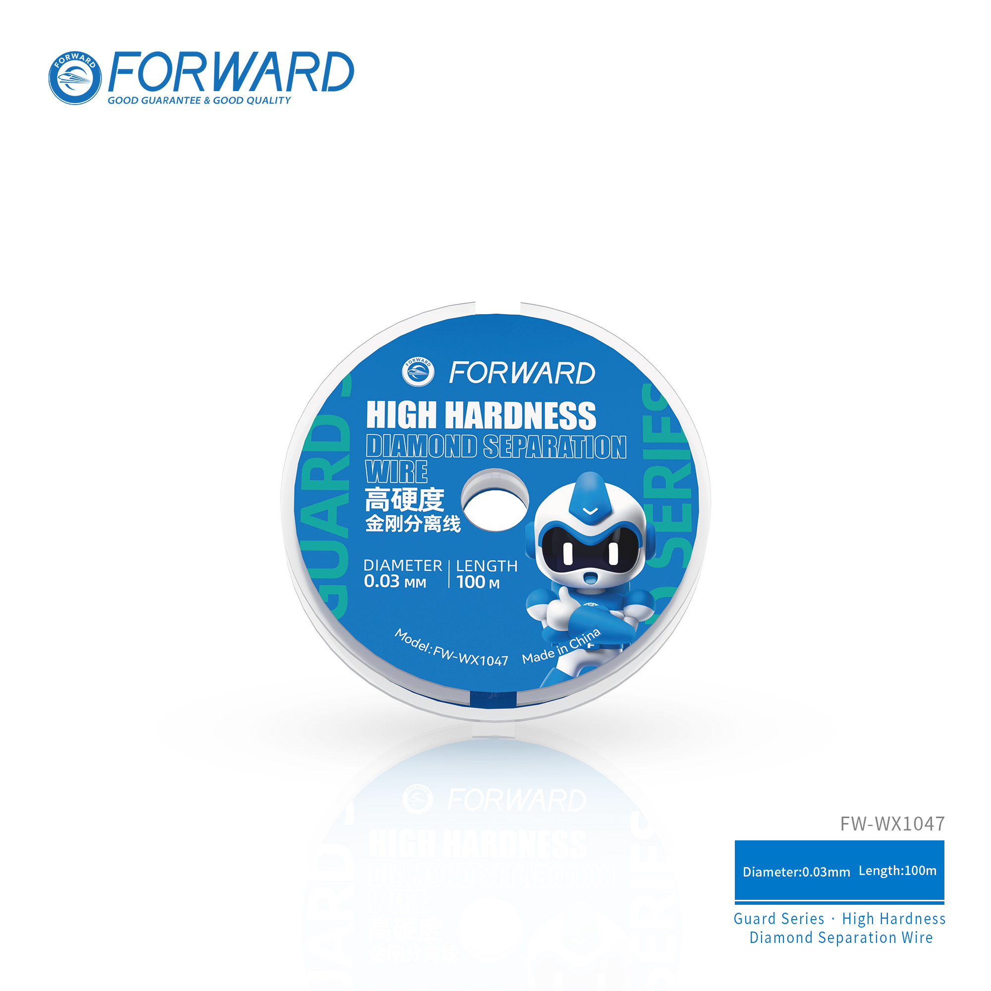 WG-分离线0.03-T102 FW-WX1047 High Hardness Diamond Separation Wire-Guard Series