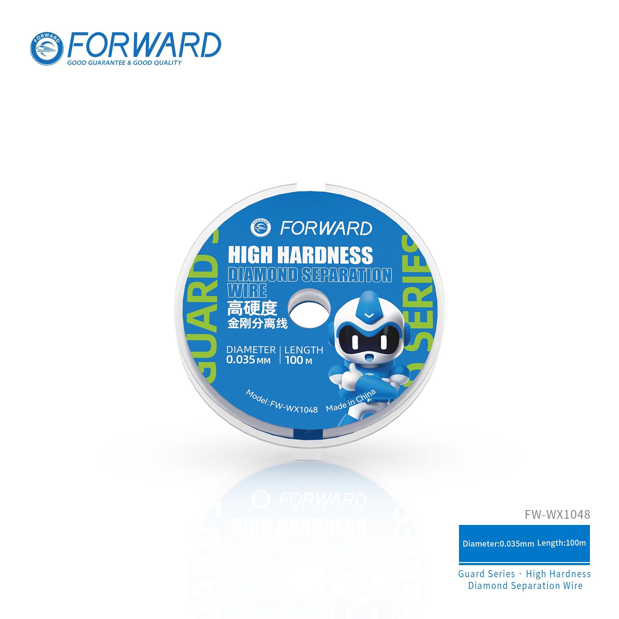 WG-分离线0.035-T102 FW-WX1048 High Hardness Diamond Separation Wire-Guard Series