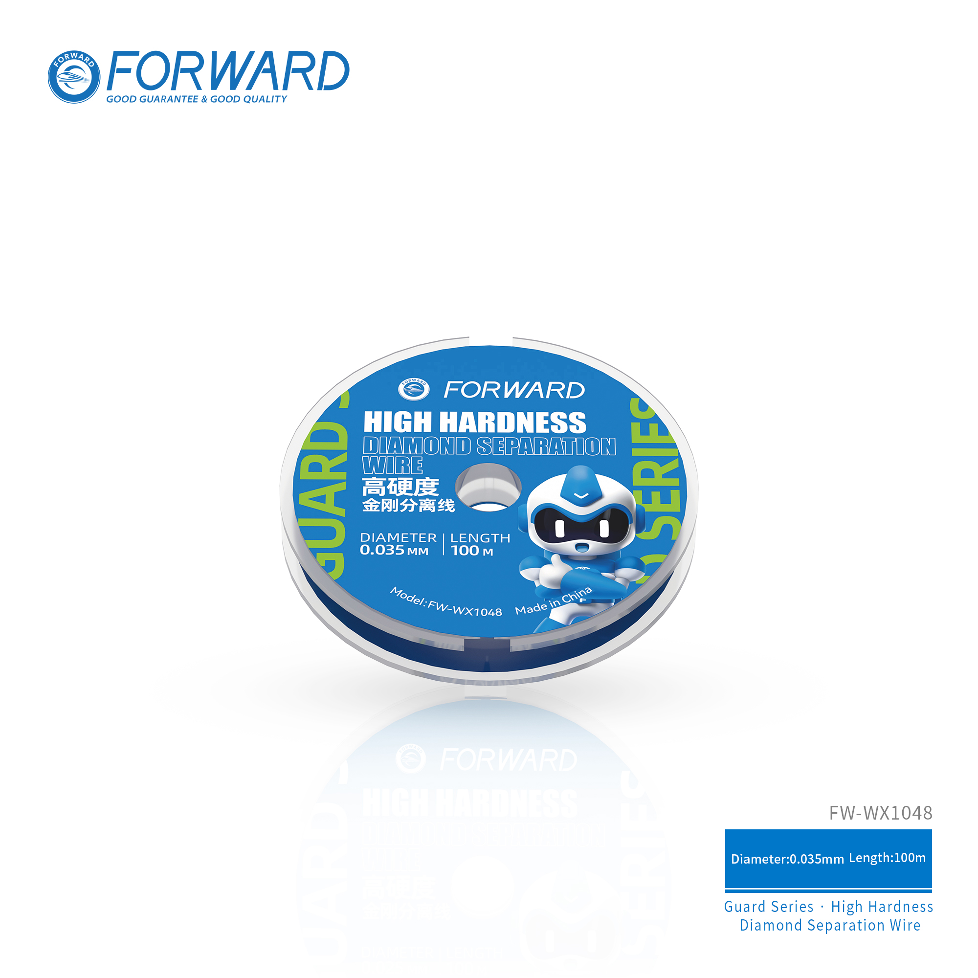 WG-分离线0.035-T103 FW-WX1048 High Hardness Diamond Separation Wire-Guard Series