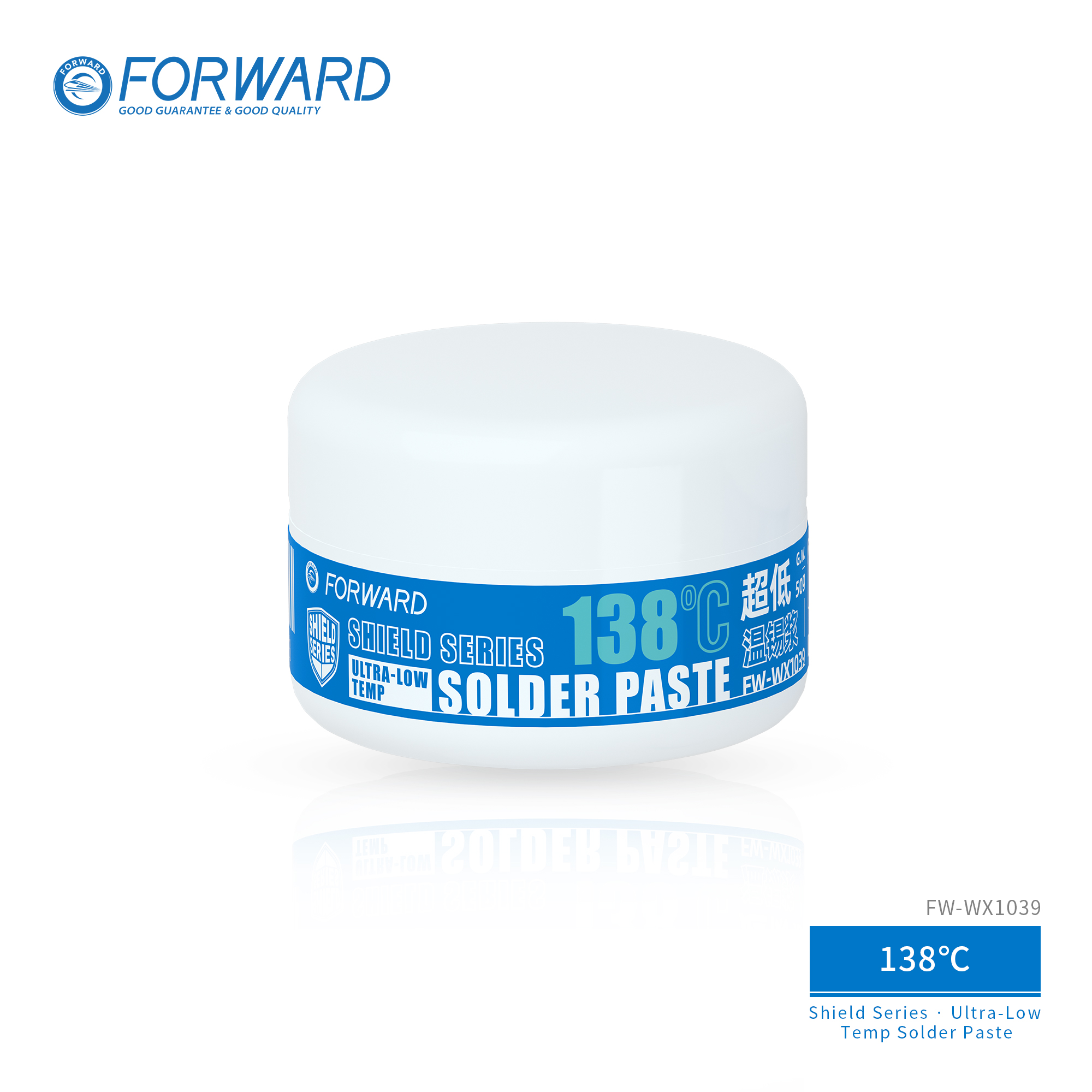 WS-138锡膏-T102 FW-WX1039 138℃ Ultra-Low Temp Solder Paste-Shield Series