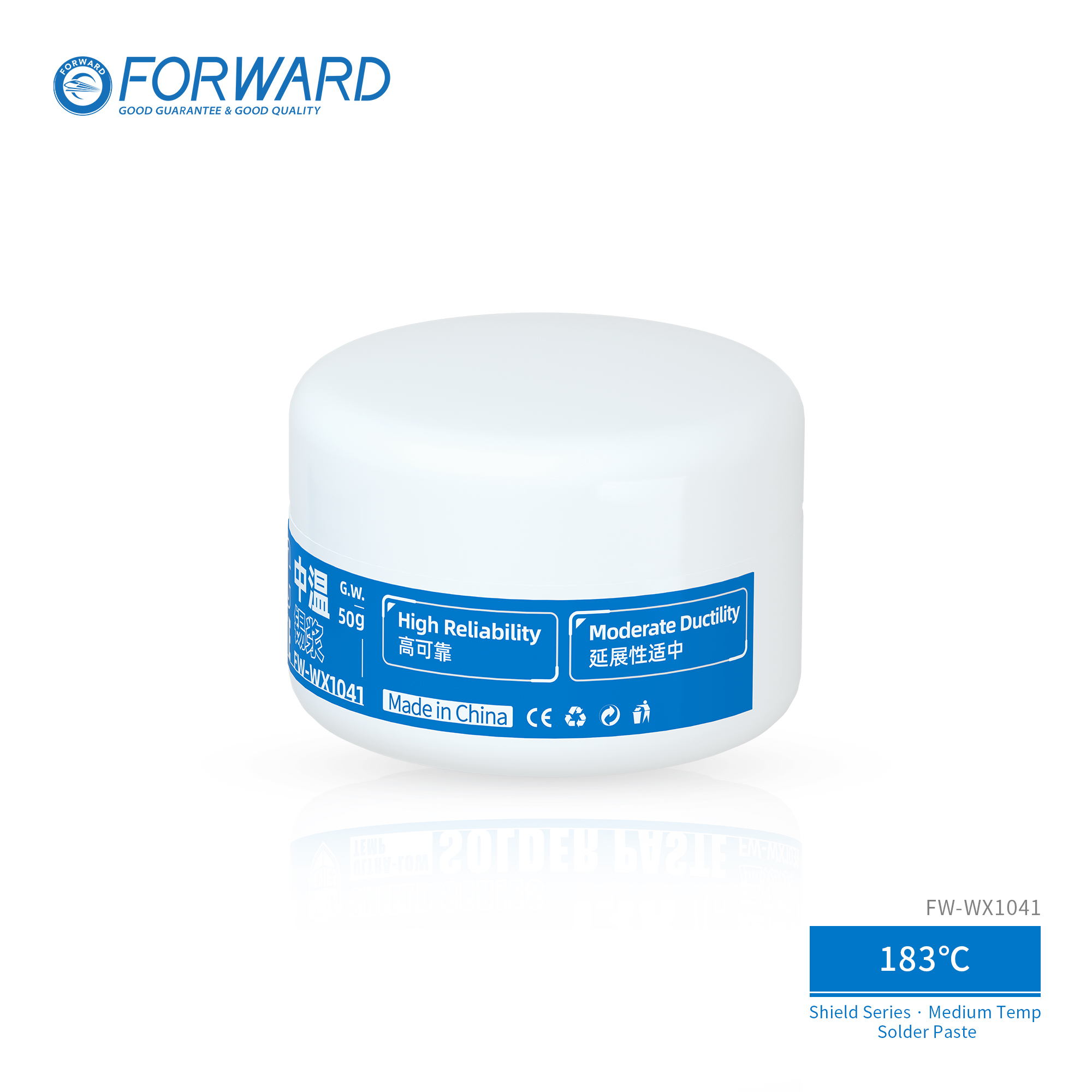 WS-183锡膏-T103 FW-WX1041 183℃ Medium Temp Solder Paste-Shield Series
