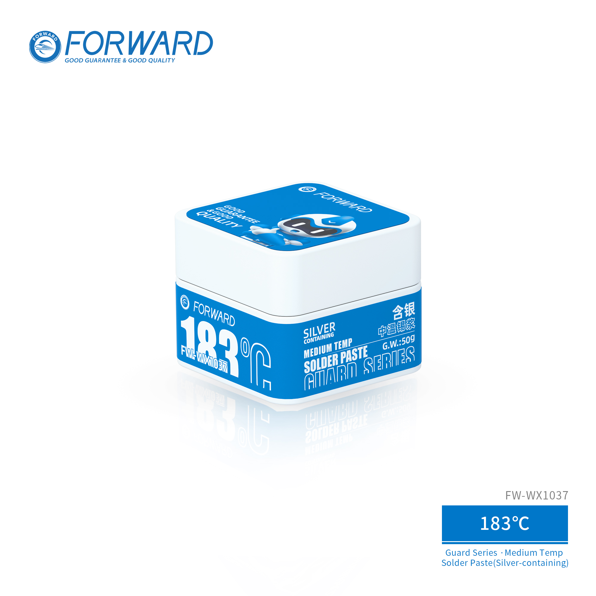FW-WX1037 183℃ Medium Temp Solder Paste(Silver-containing)-Guard Series
