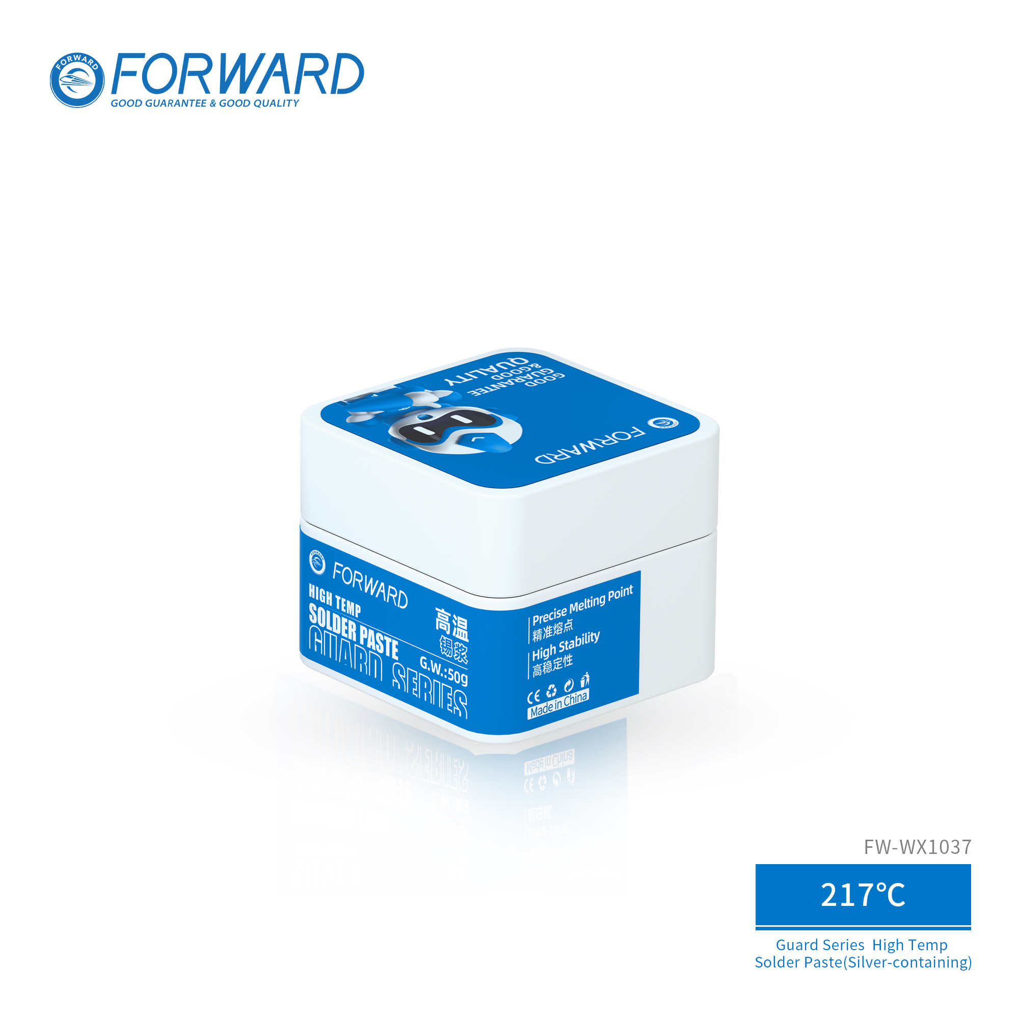 卫士-217锡膏-T102、 FW-WX1038 217℃ High Temp Solder Paste(Silver-containing)-Guard Series