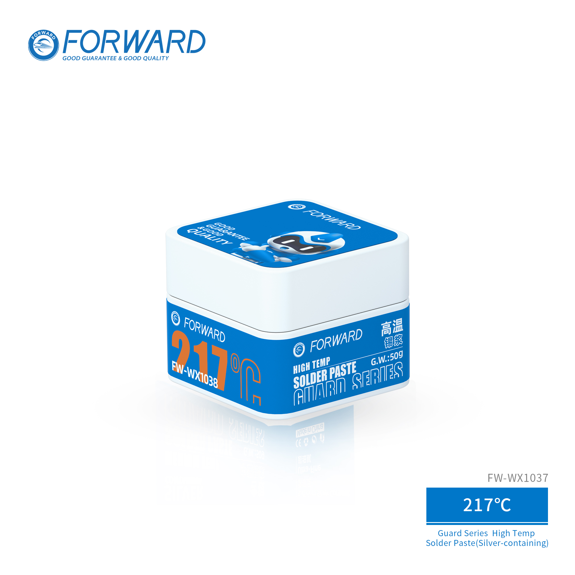 卫士-217锡膏-T103、 FW-WX1038 217℃ High Temp Solder Paste(Silver-containing)-Guard Series