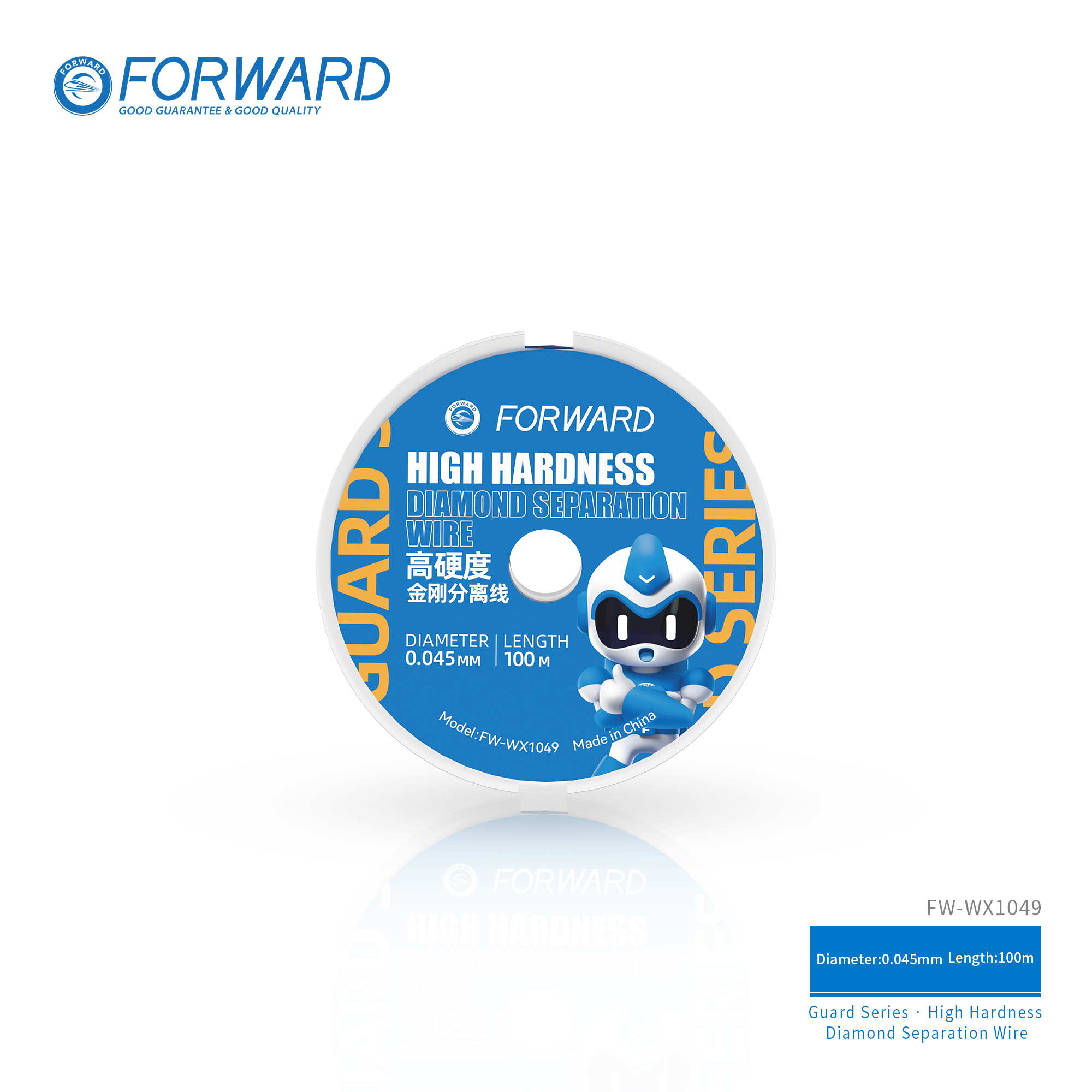 卫士-分离线-0.045mm-1 FW-WX1049 High Hardness Diamond Separation Wire-Guard Series