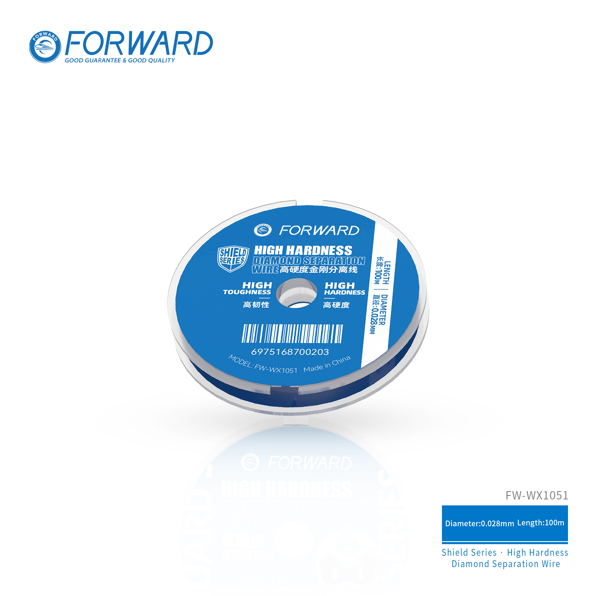 盾牌-分离线-0.028mm.2 FW-WX1051 High Hardness Diamond Separation Wire-Shield Series