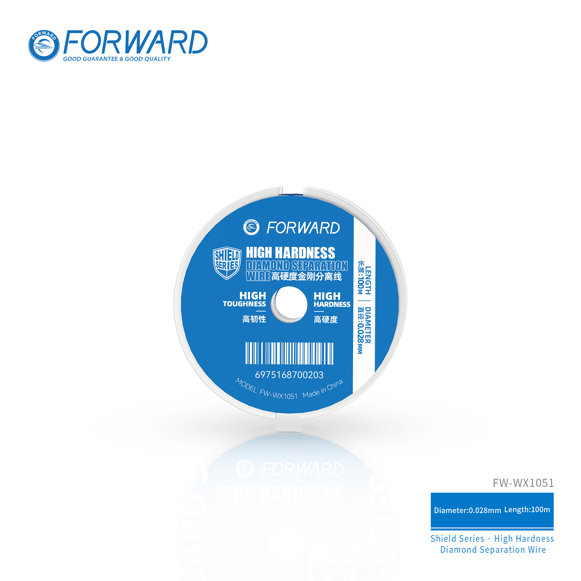 盾牌-分离线-0.028mm FW-WX1051 High Hardness Diamond Separation Wire-Shield Series