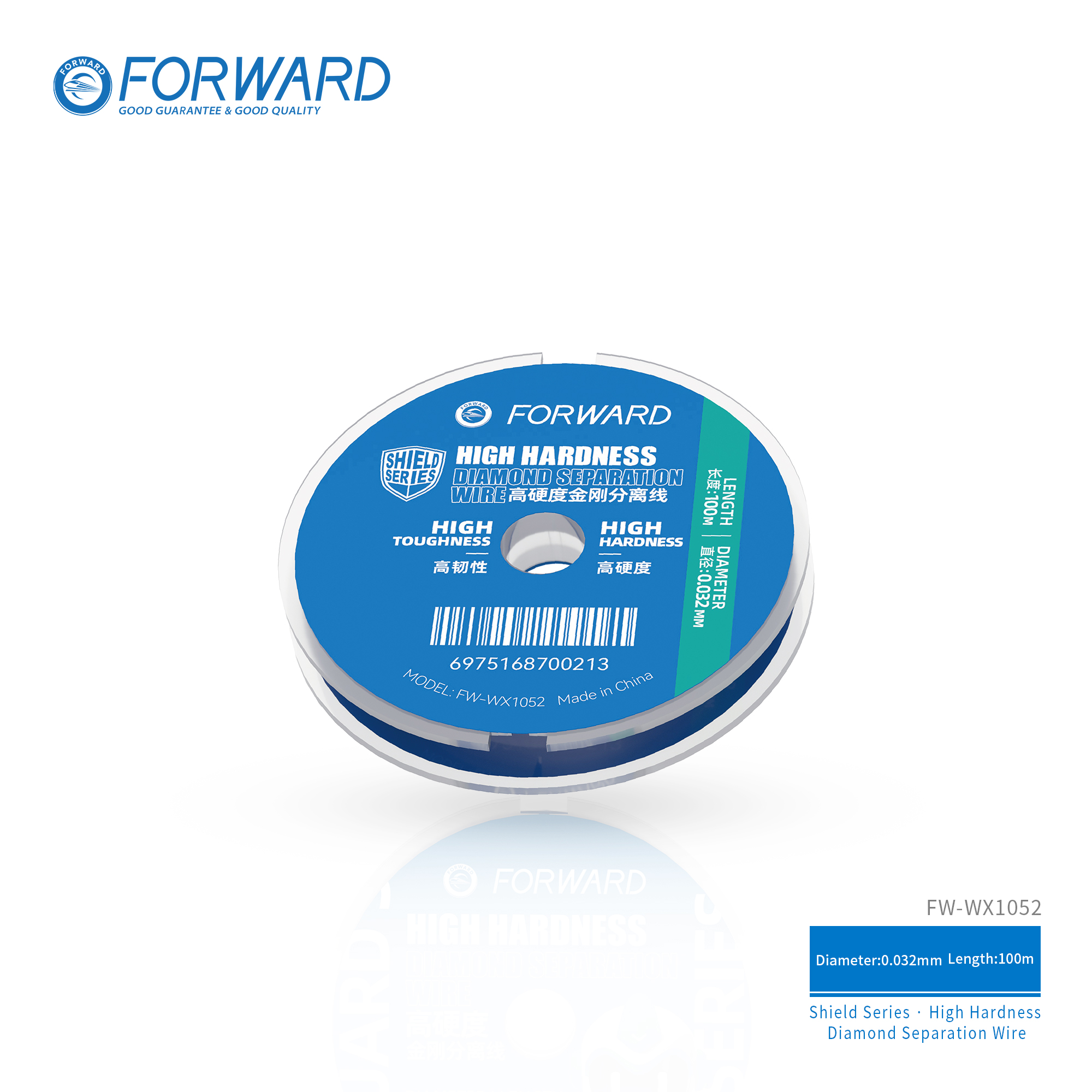 盾牌-分离线-0.032-2 FW-WX1052 High Hardness Diamond Separation Wire-Shield Series