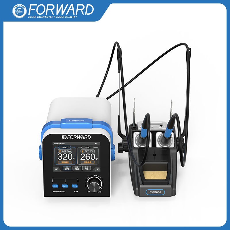 4 FW-SI02 Double Station Precise Temperature Control Soldering Station