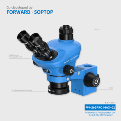 FW-S65Promax-02 FW-S65Pro Max Microscope Main Body + Bracket + CTV + Light