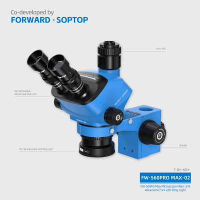 FW-S60Promax-02 FW-S60Pro Max Microscope Main Body + Bracket + CTV + Light