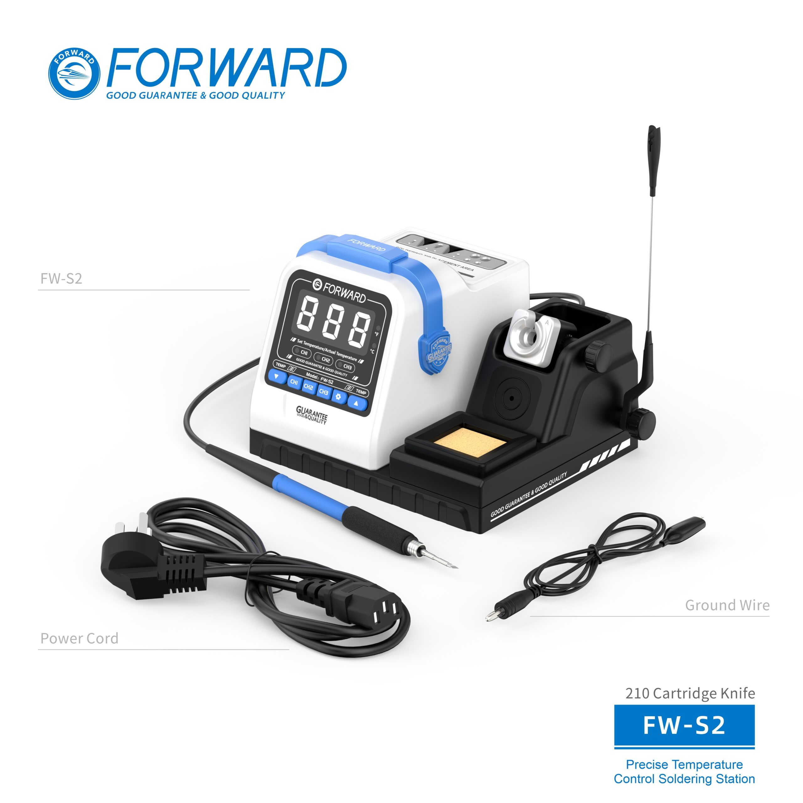 9 FW-S2 Series Precise Temperature Control Soldering Station