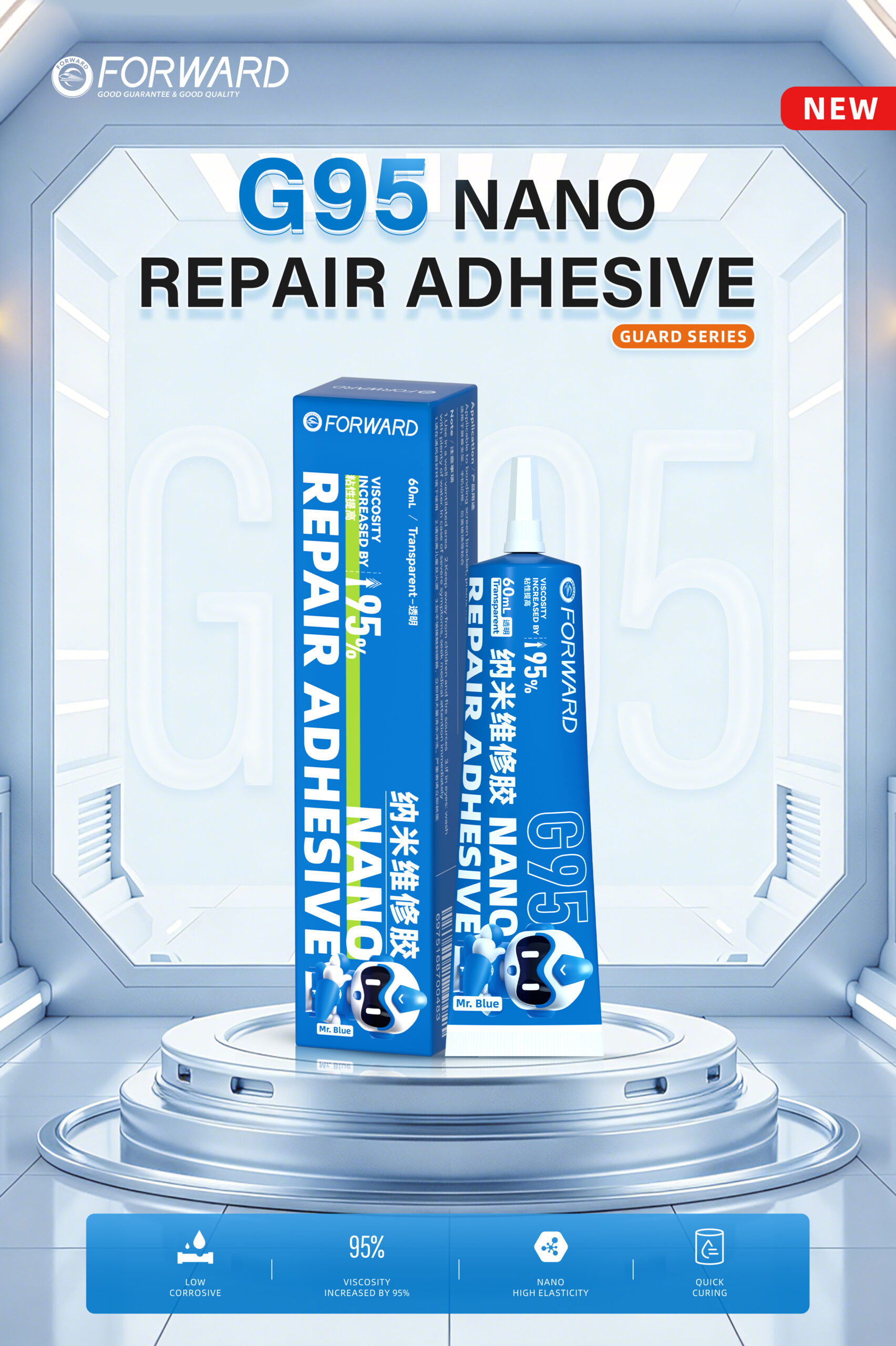 纳米维修胶-卫士系列-透明 FW-WX1066 & FW-WX1067-G95 Nano Repair Adhesive-Guard Series-60ml